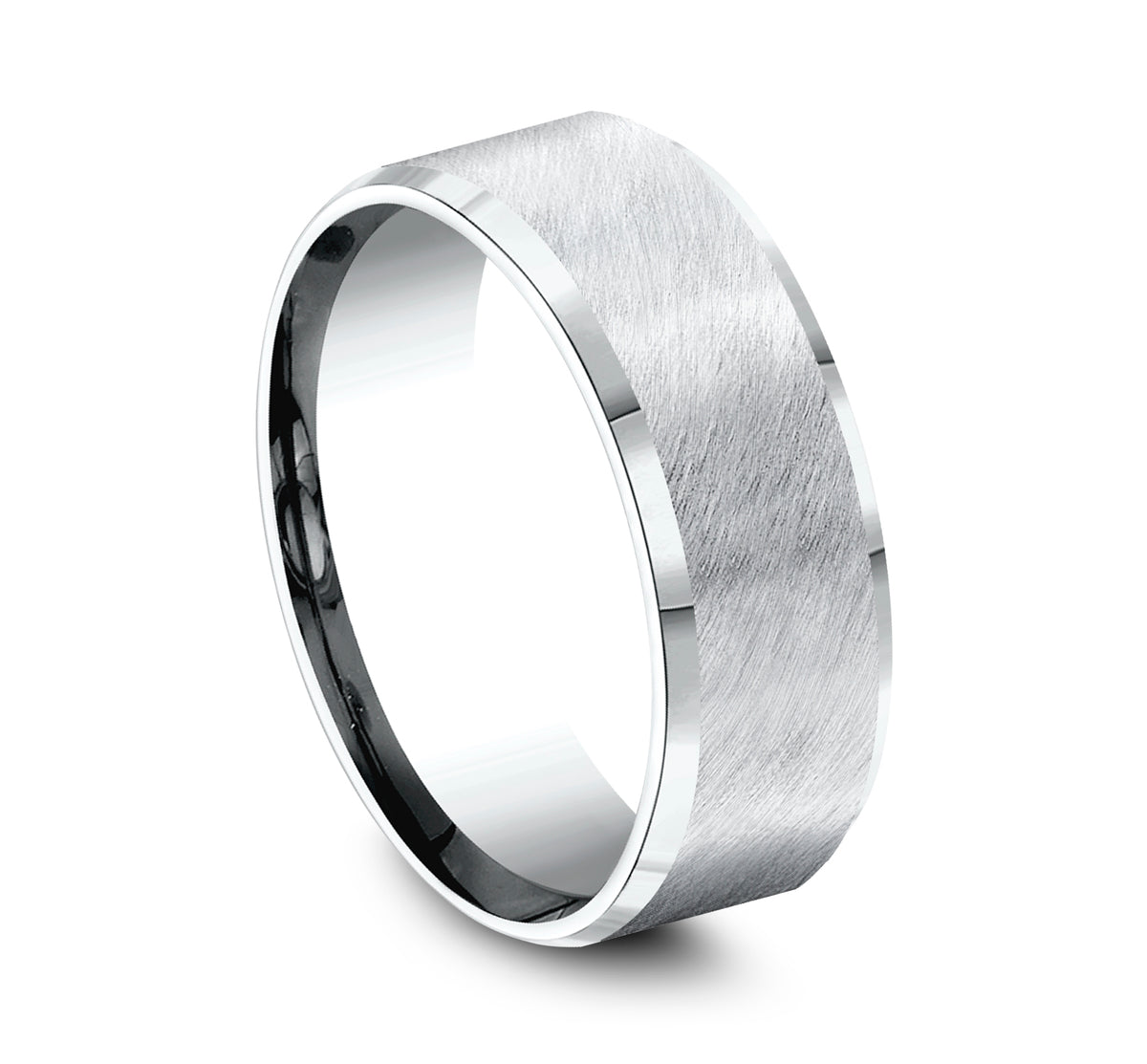 THE CAESAR 8mm Cobalt White Benchmark men's wedding band