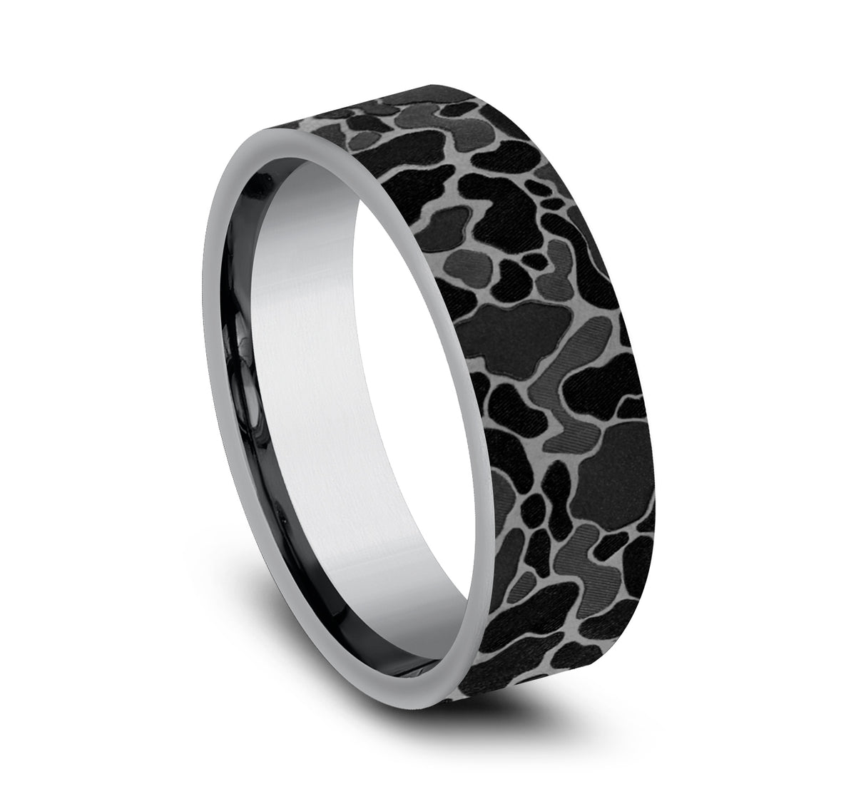 THE DUCK CAMO 7mm Tantalum Grey Benchmark men's wedding band