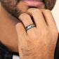 THE ROAMER 7mm Tantalum Dark Benchmark men's wedding band