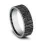 THE HAZEL 7mm Tantalum Grey Benchmark men's wedding band