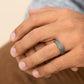 THE HAZEL 7mm Tantalum Grey Benchmark men's wedding band