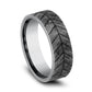 THE CHEVRON 7mm Tantalum Grey Benchmark men's wedding band