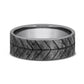 THE CHEVRON 7mm Tantalum Grey Benchmark men's wedding band