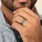 THE CHEVRON 7mm Tantalum Grey Benchmark men's wedding band