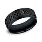 THE HAMILTON 8mm Cobalt Black/Carbon Fiber Black Benchmark men's wedding band