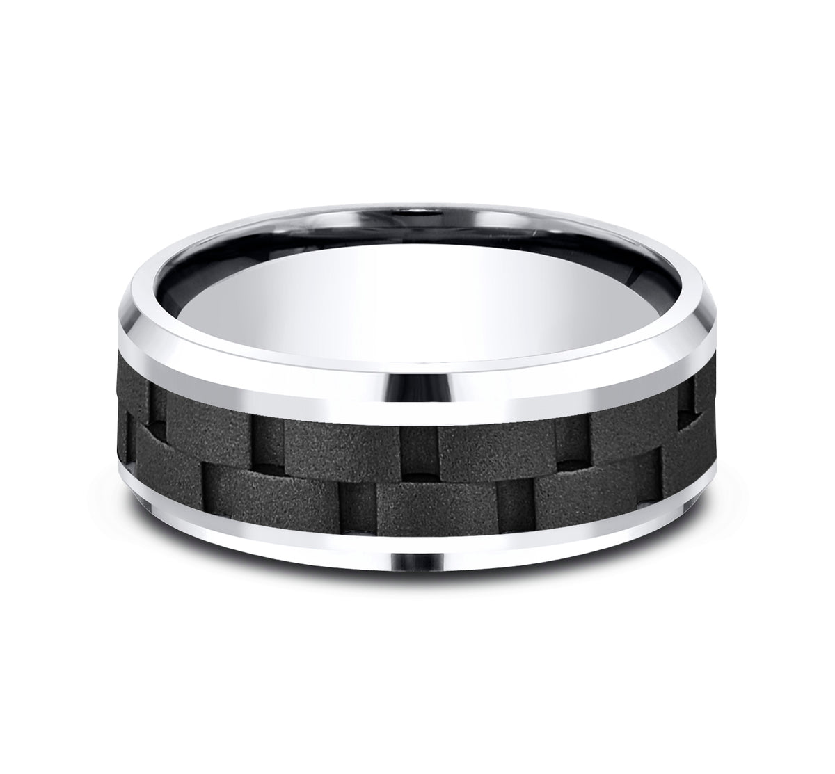 THE PILOT 8mm Cobalt Black Benchmark men's wedding band