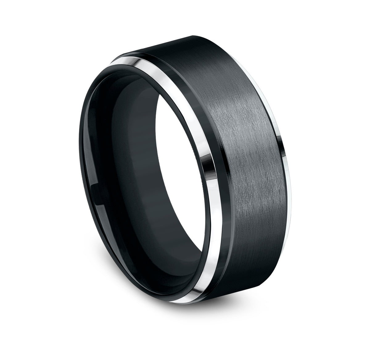 THE DUKE 9mm Cobalt Black Benchmark men's wedding band