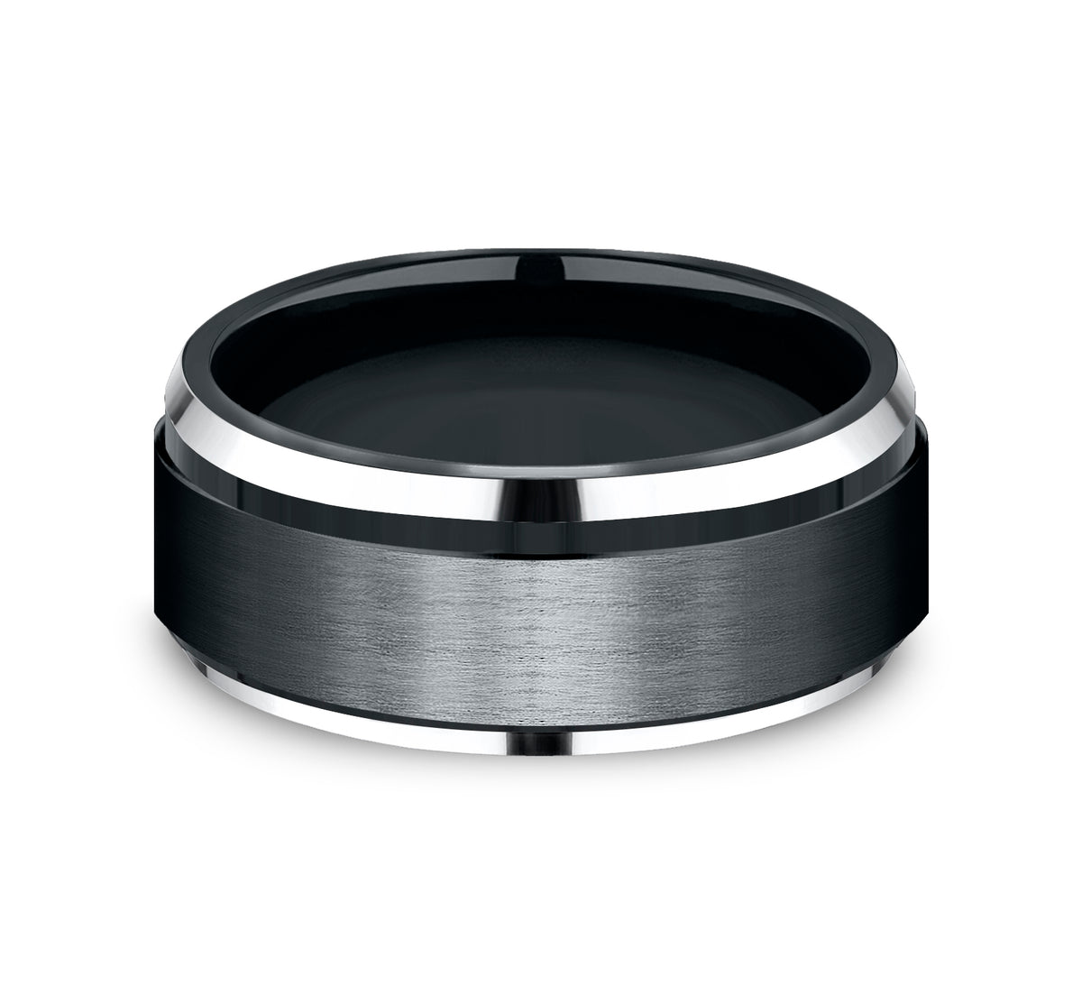 THE DUKE 9mm Cobalt Black Benchmark men's wedding band