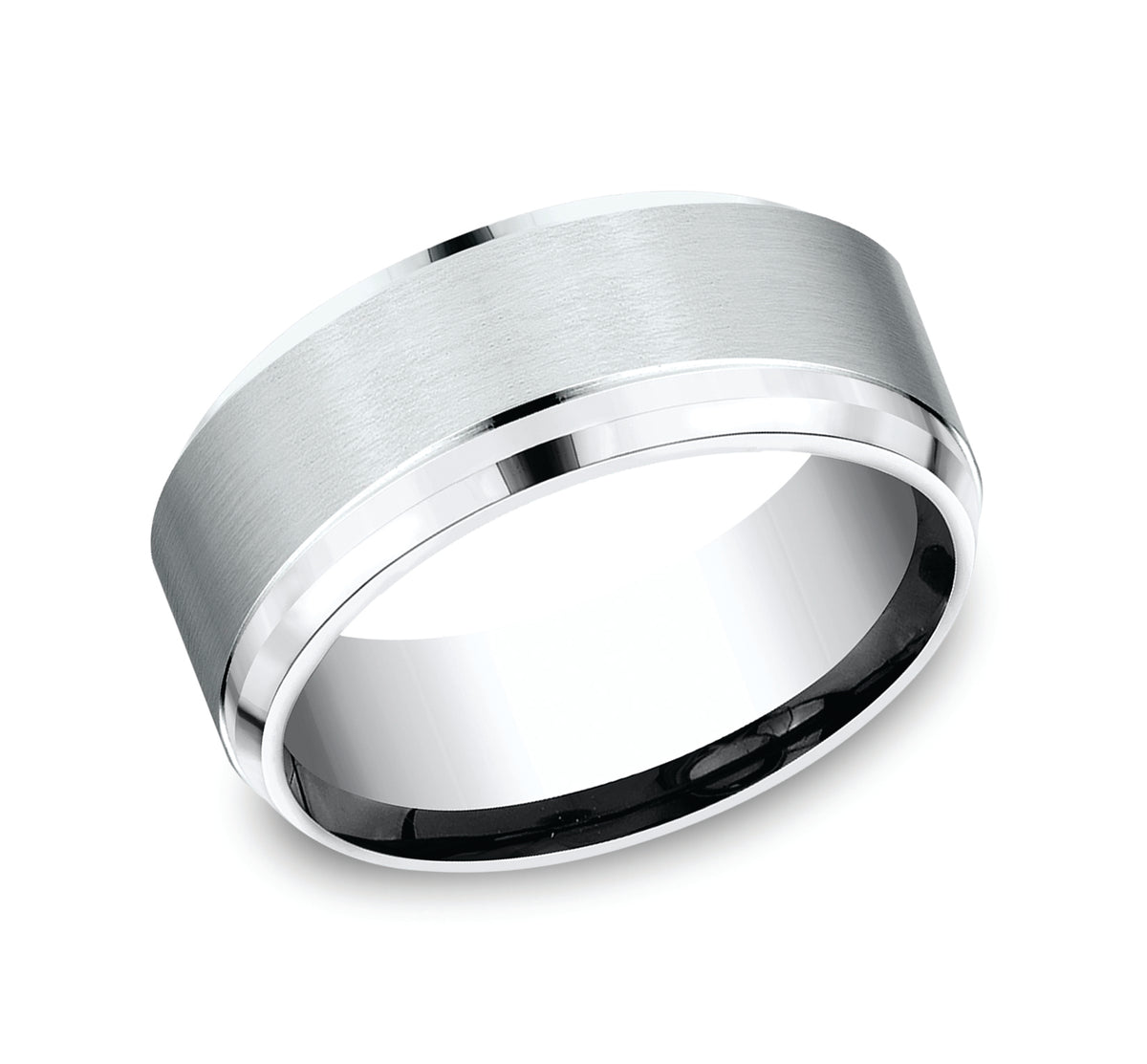 THE DUKE 9mm Cobalt White Benchmark men's wedding band