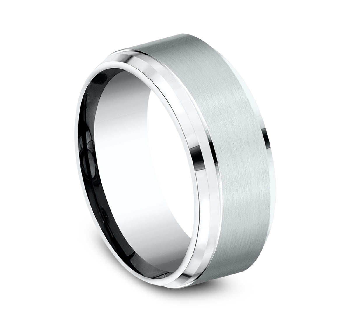 THE DUKE 9mm Cobalt White Benchmark men's wedding band