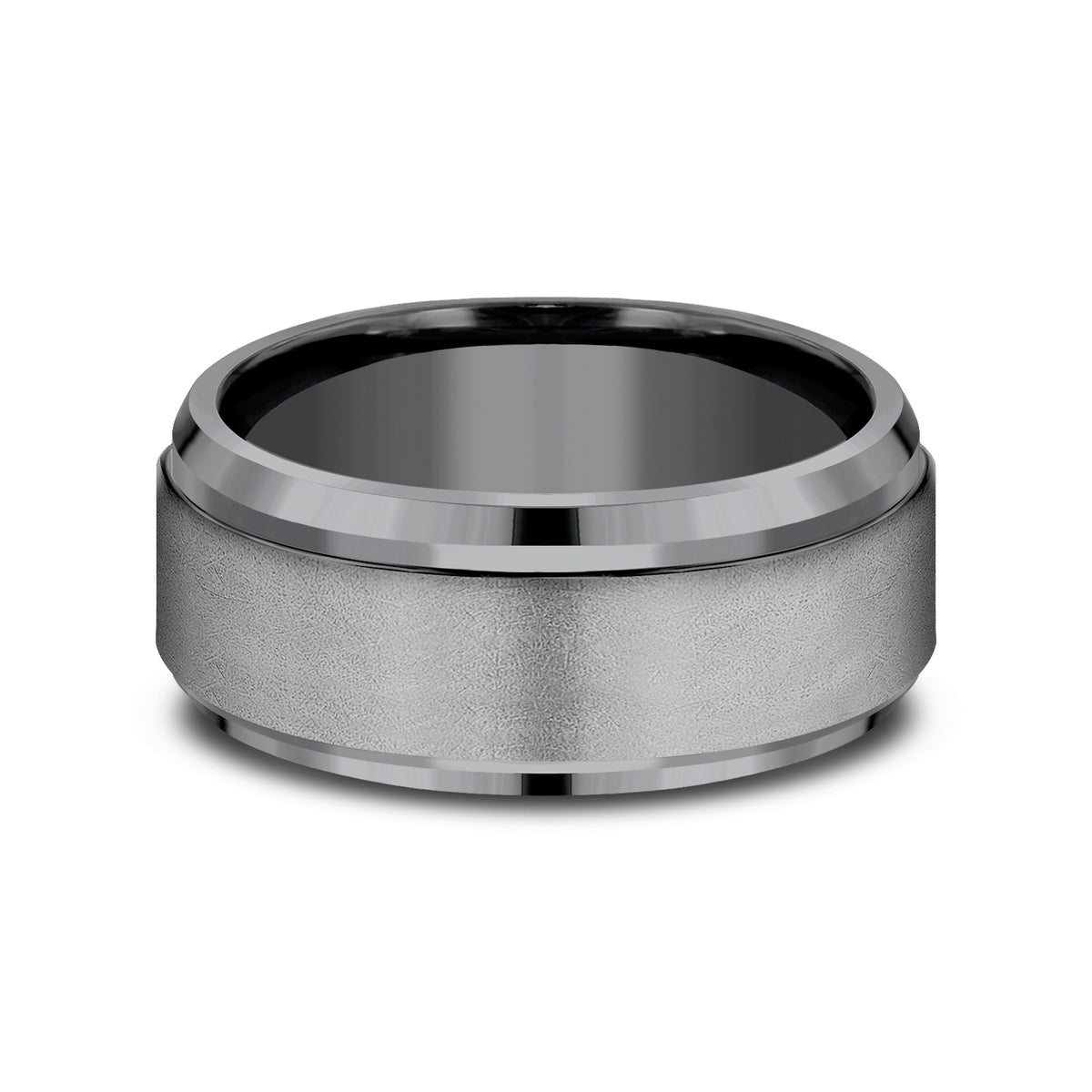THE DUKE 9mm Tantalum Dark Benchmark men's wedding band