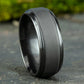 THE DUKE 9mm Tantalum Dark Benchmark men's wedding band