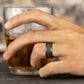 THE DUKE 9mm Tantalum Dark Benchmark men's wedding band