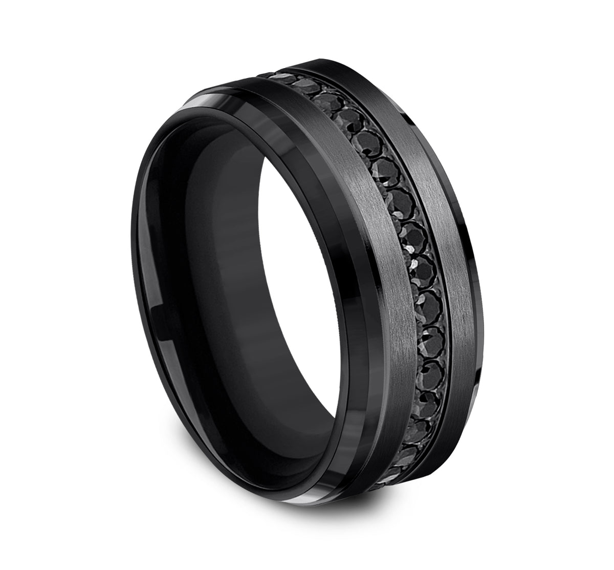 THE DEPUTY 9mm Black Titanium Benchmark men's wedding band