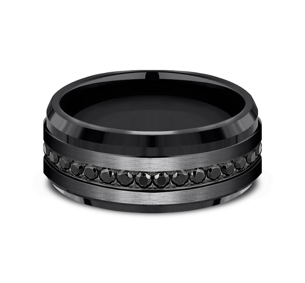 THE DEPUTY 9mm Black Titanium Benchmark men's wedding band