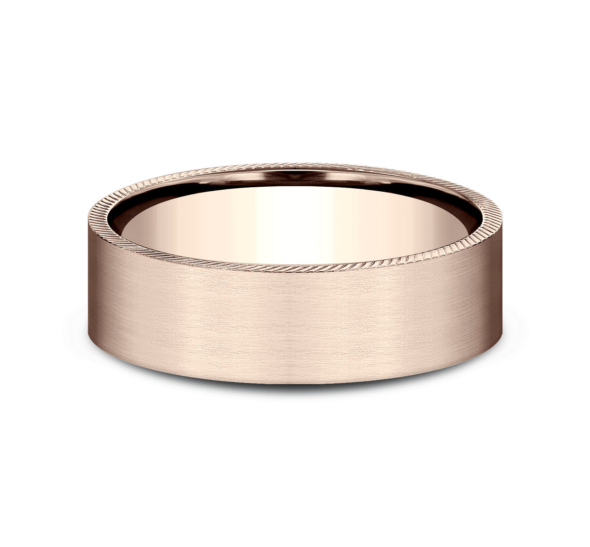 THE MASTERMIND 6.5mm 14K Rose Benchmark men's wedding band