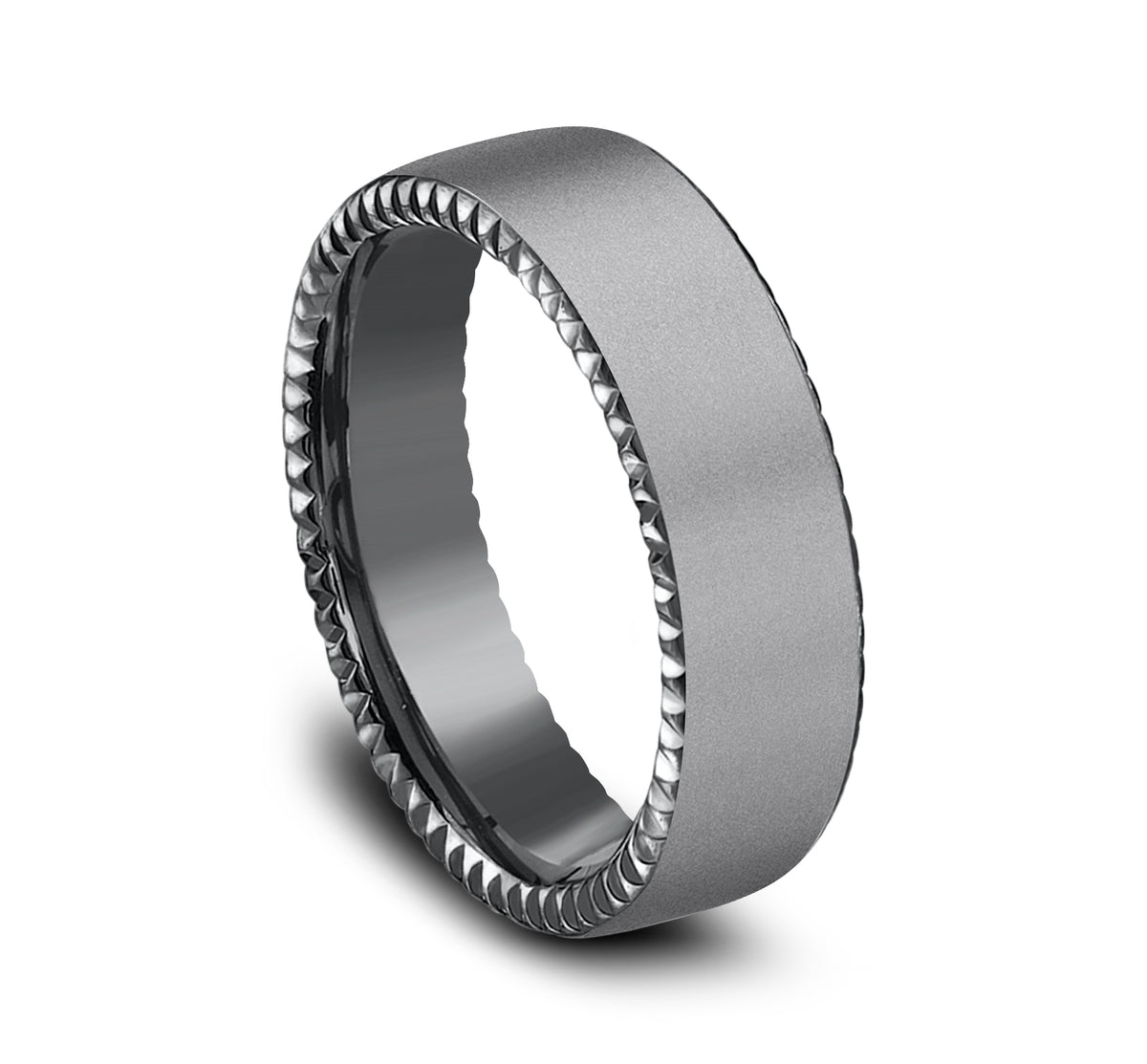 THE SOVEREIGN 6.5mm Tantalum Dark Benchmark men's wedding band