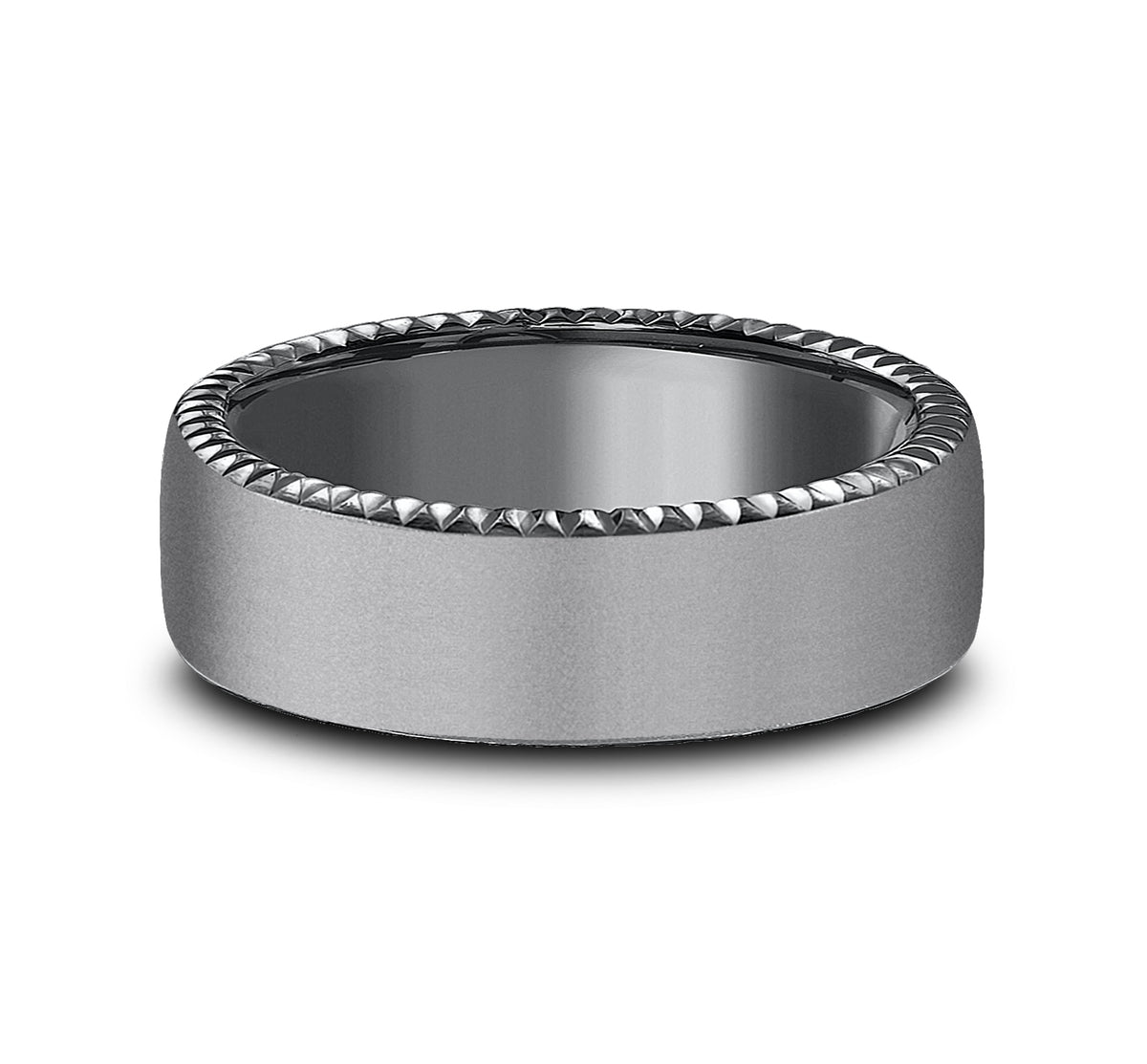 THE SOVEREIGN 6.5mm Tantalum Dark Benchmark men's wedding band