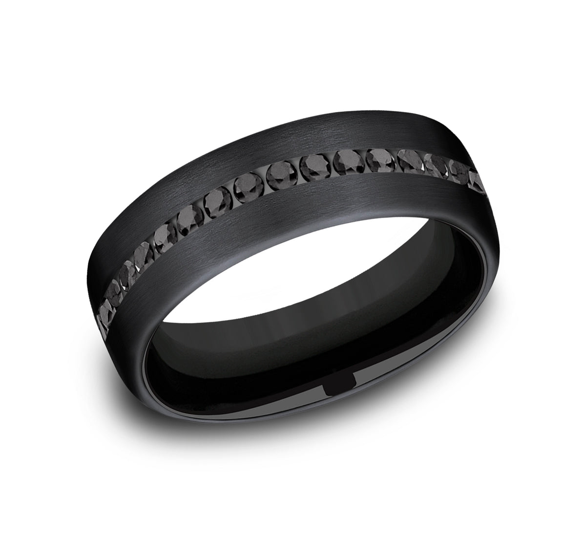 THE EDISON 6.5mm Black Titanium Benchmark men's wedding band