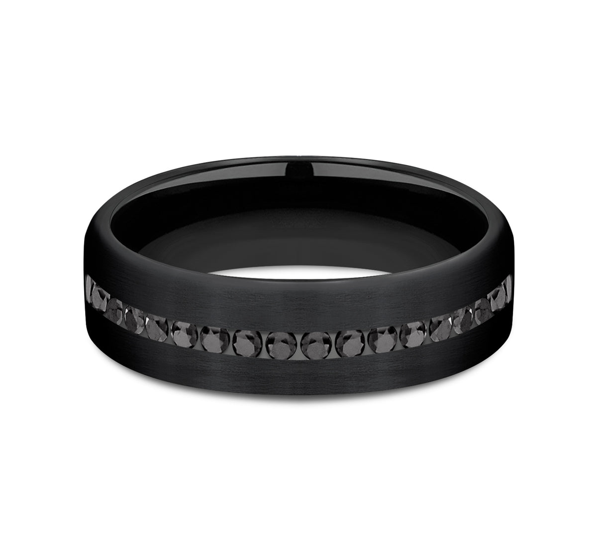 THE EDISON 6.5mm Black Titanium Benchmark men's wedding band
