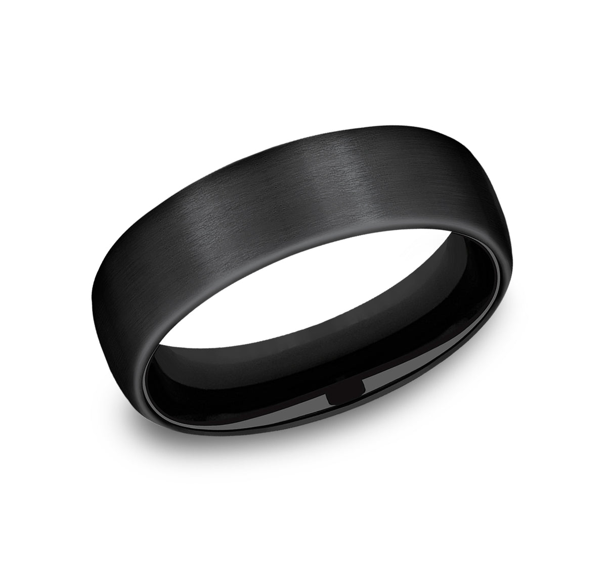 THE BARON 6.5mm Black Titanium Benchmark men's wedding band
