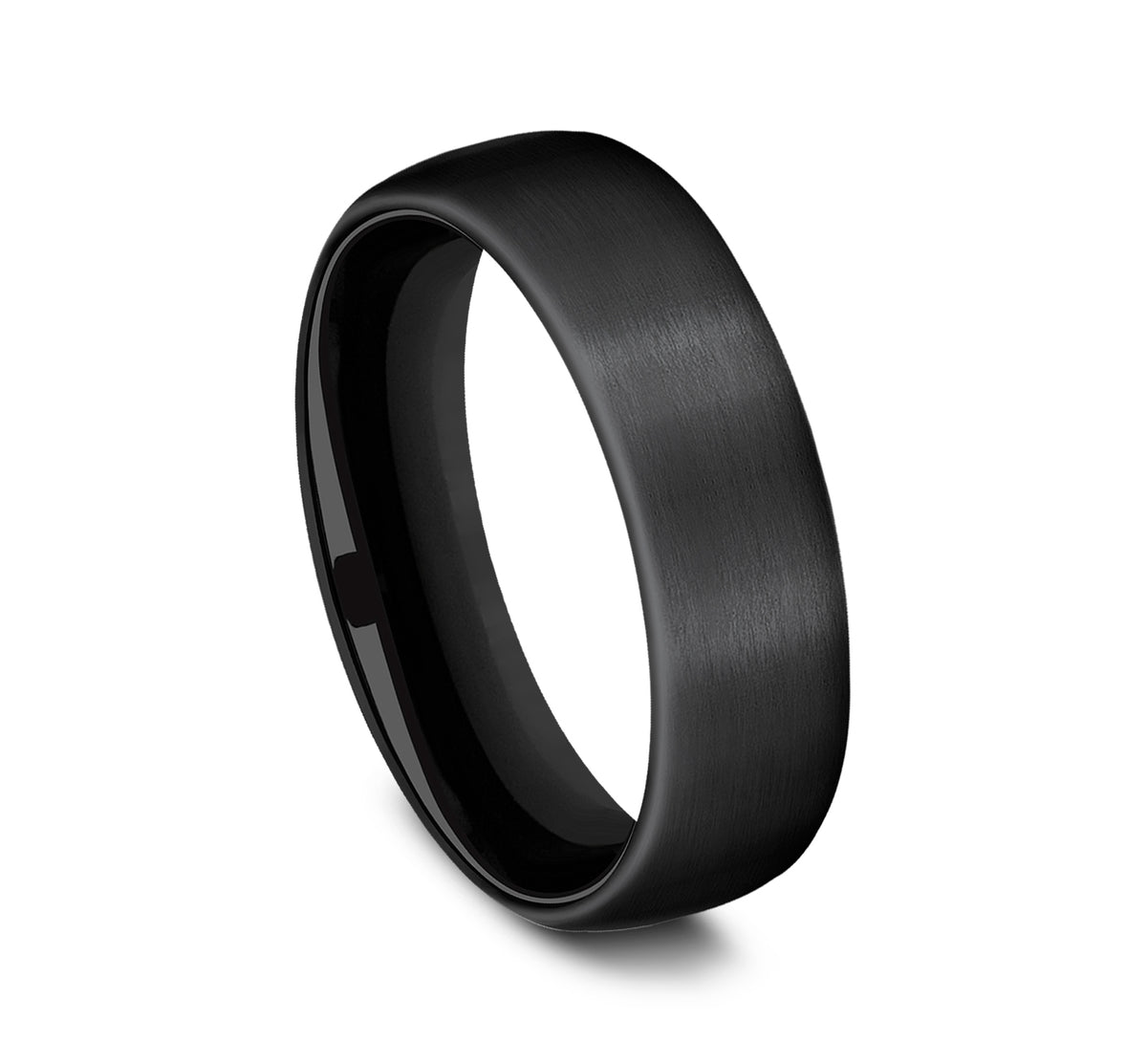 THE BARON 6.5mm Black Titanium Benchmark men's wedding band