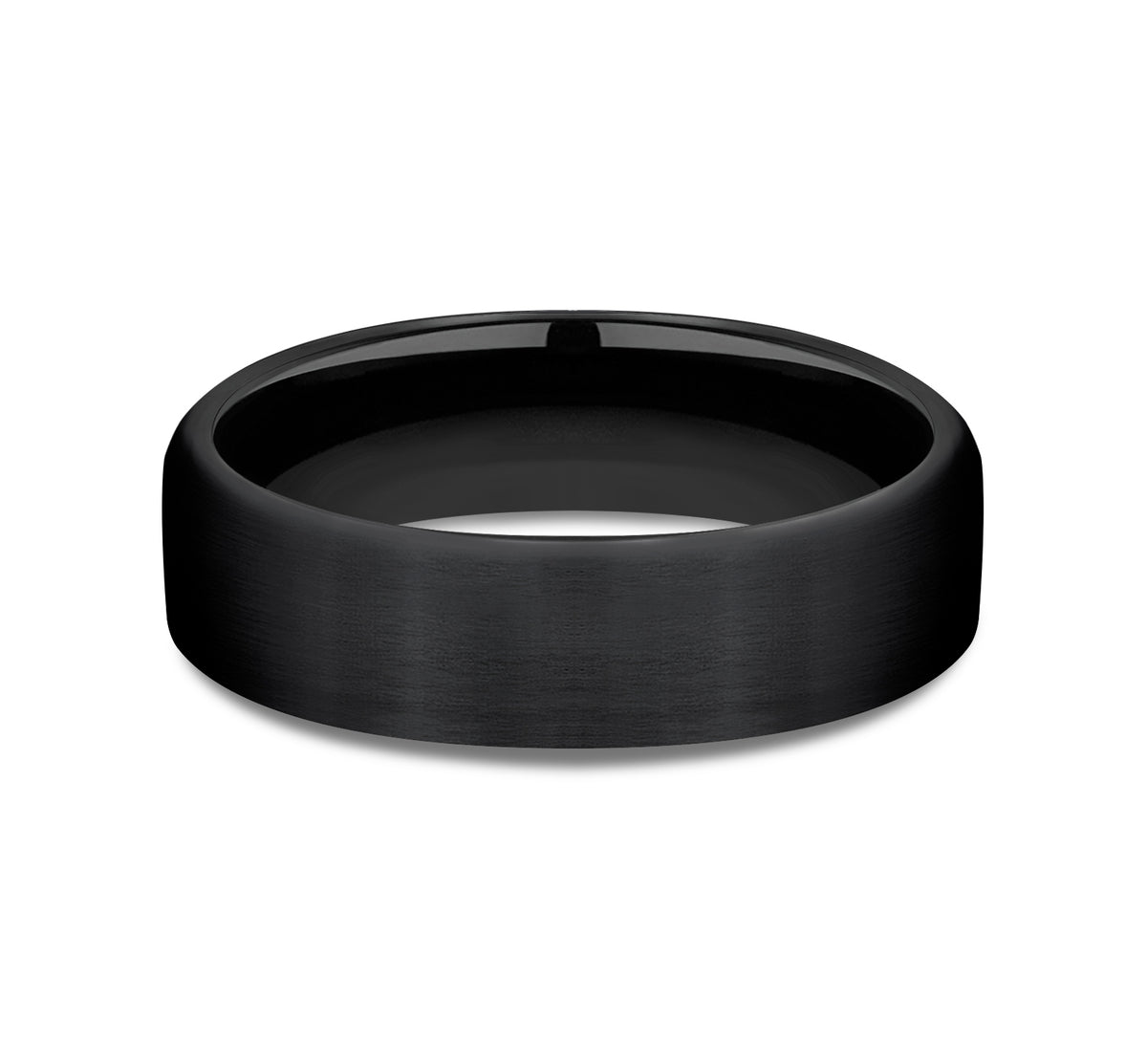 THE BARON 6.5mm Black Titanium Benchmark men's wedding band