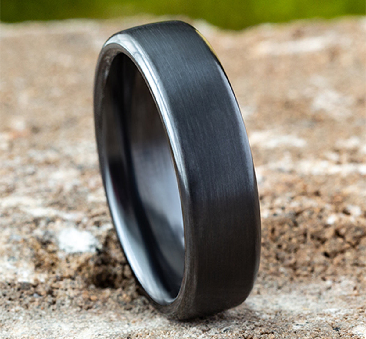 THE BARON 6.5mm Black Titanium Benchmark men's wedding band