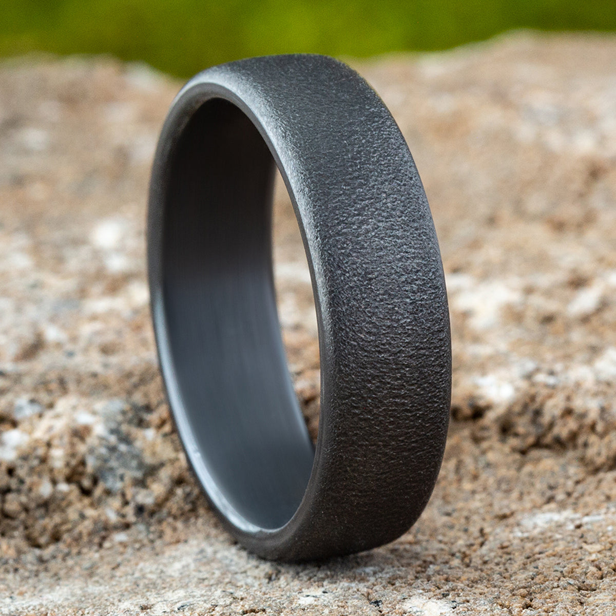 THE MARSHALL 6.5mm Tantalum Dark Benchmark men's wedding band
