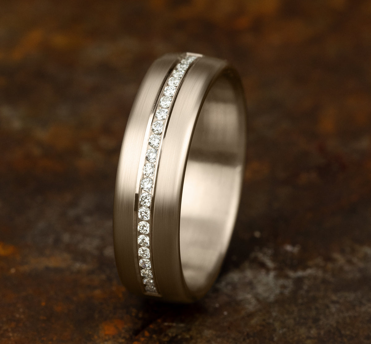 THE LINCOLN 6.5mm 14K Rose Benchmark men's wedding band