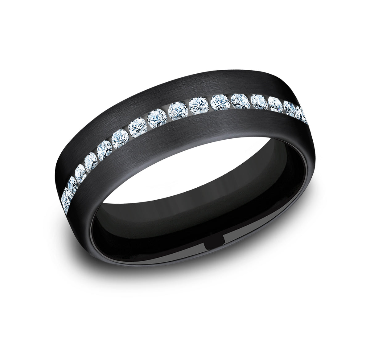 THE ABE 6.5mm Black Titanium Benchmark men's wedding band