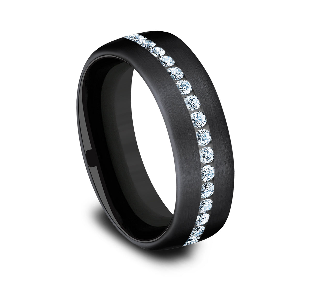 THE ABE 6.5mm Black Titanium Benchmark men's wedding band