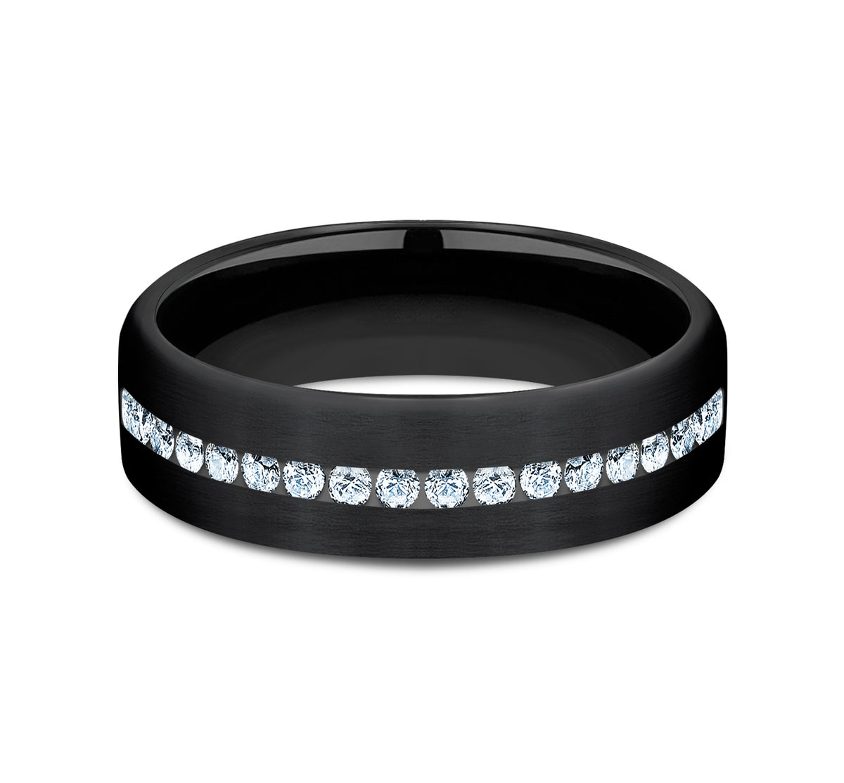 THE ABE 6.5mm Black Titanium Benchmark men's wedding band
