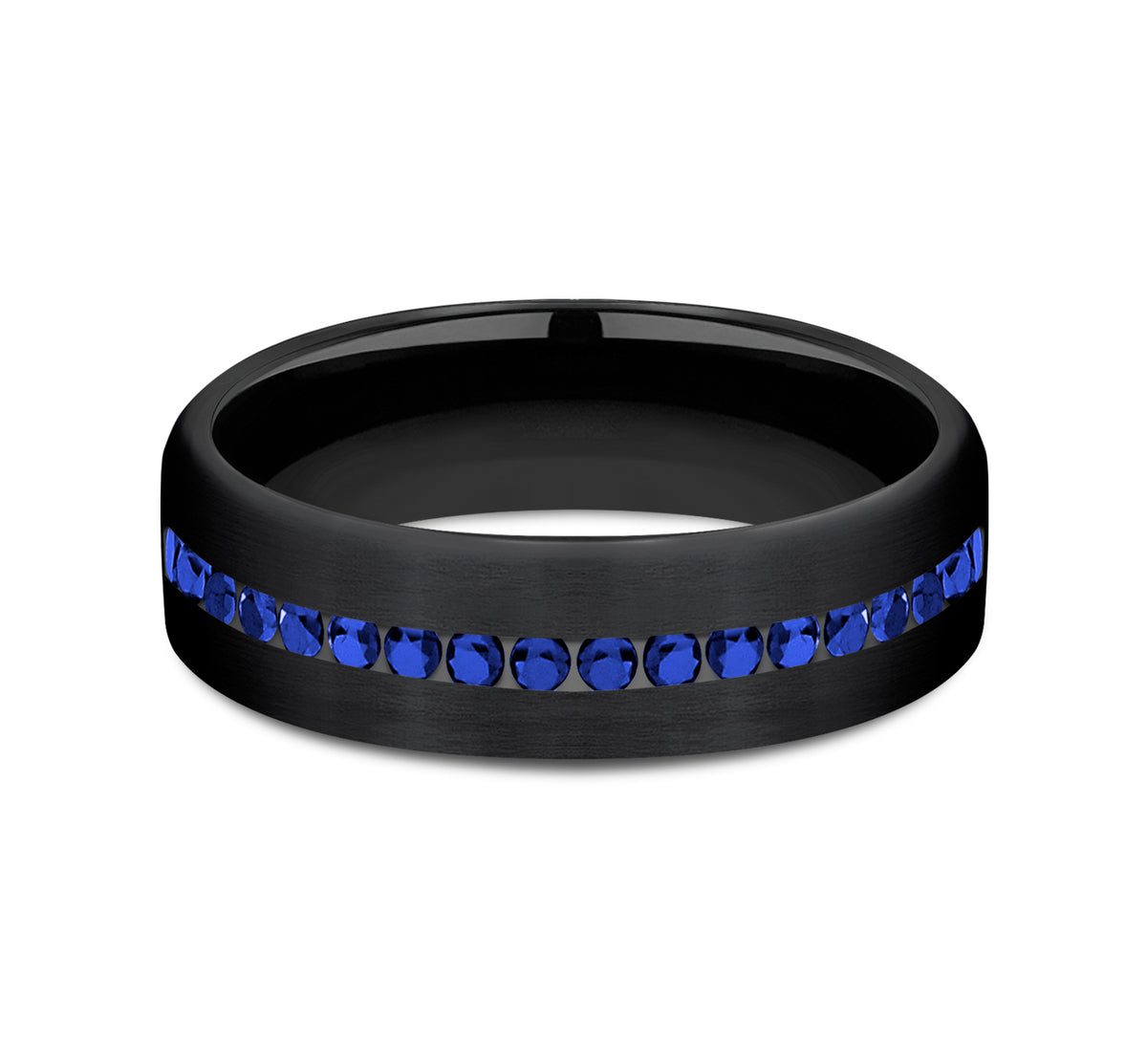 THE VISCOUNT 6.5mm Black Titanium Benchmark men's wedding band