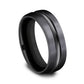 THE HARRISON 7.5mm Black Titanium Benchmark men's wedding band