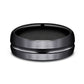 THE HARRISON 7.5mm Black Titanium Benchmark men's wedding band