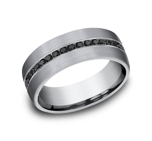 THE EDISON 7.5mm Tantalum Grey Benchmark men's wedding band