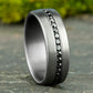 THE EDISON 7.5mm Tantalum Grey Benchmark men's wedding band