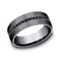 THE EDISON 7.5mm Tantalum Dark Benchmark men's wedding band