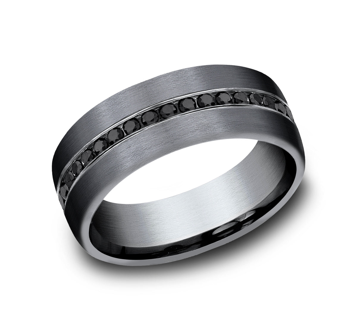 THE EDISON 7.5mm Tantalum Dark Benchmark men's wedding band