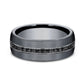 THE EDISON 7.5mm Tantalum Dark Benchmark men's wedding band