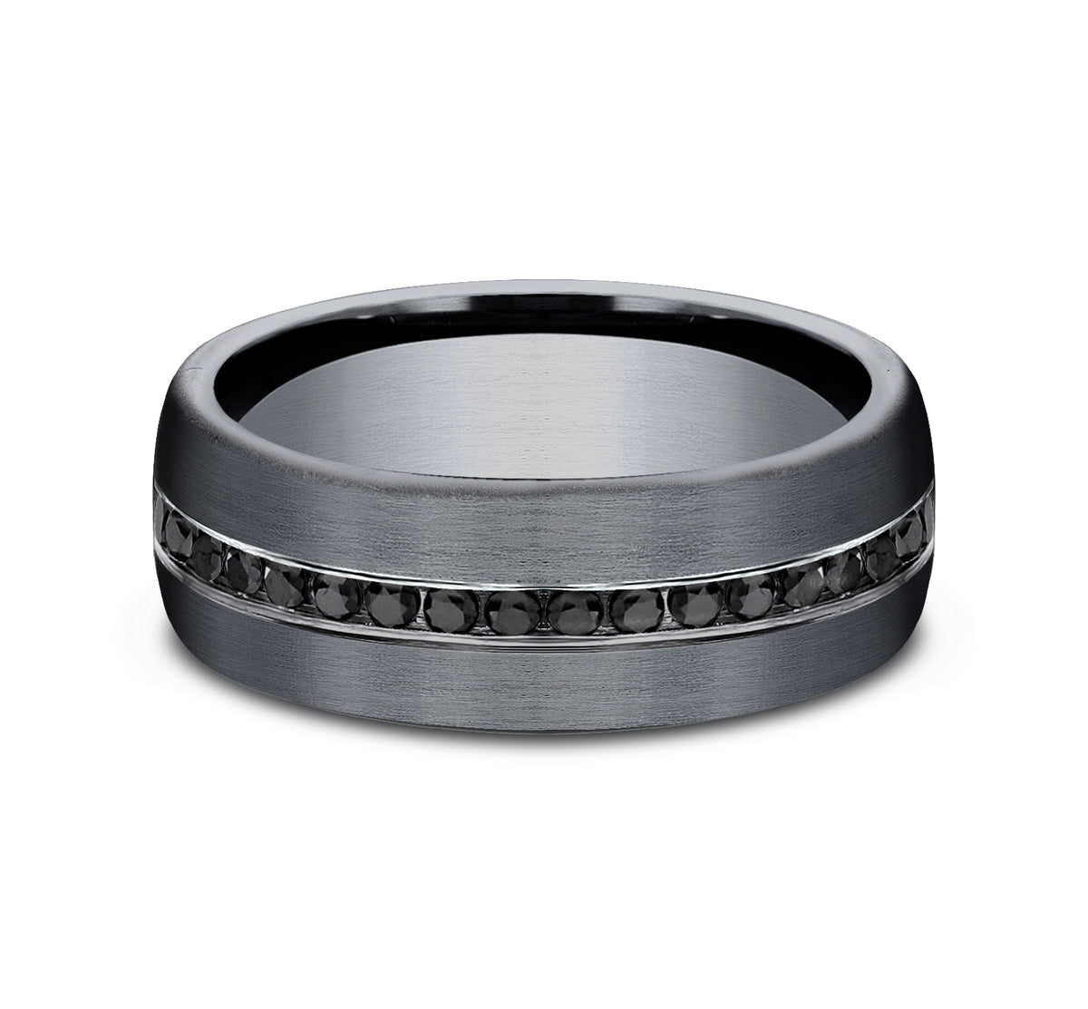 THE EDISON 7.5mm Tantalum Dark Benchmark men's wedding band