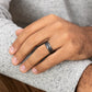 THE EDISON 7.5mm Tantalum Dark Benchmark men's wedding band