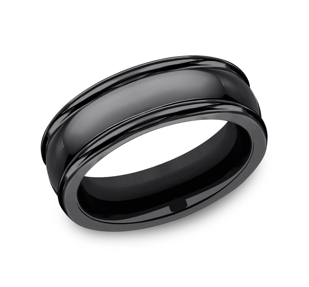 THE UNIFORM 7.5mm Black Titanium Benchmark men's wedding band
