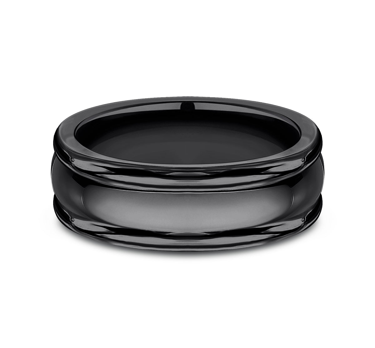 THE UNIFORM 7.5mm Black Titanium Benchmark men's wedding band