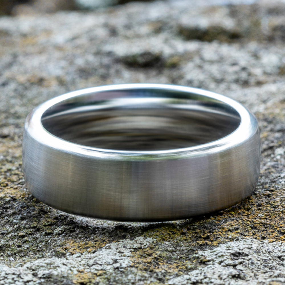 THE BARON 7.5mm Cobalt White Benchmark men's wedding band