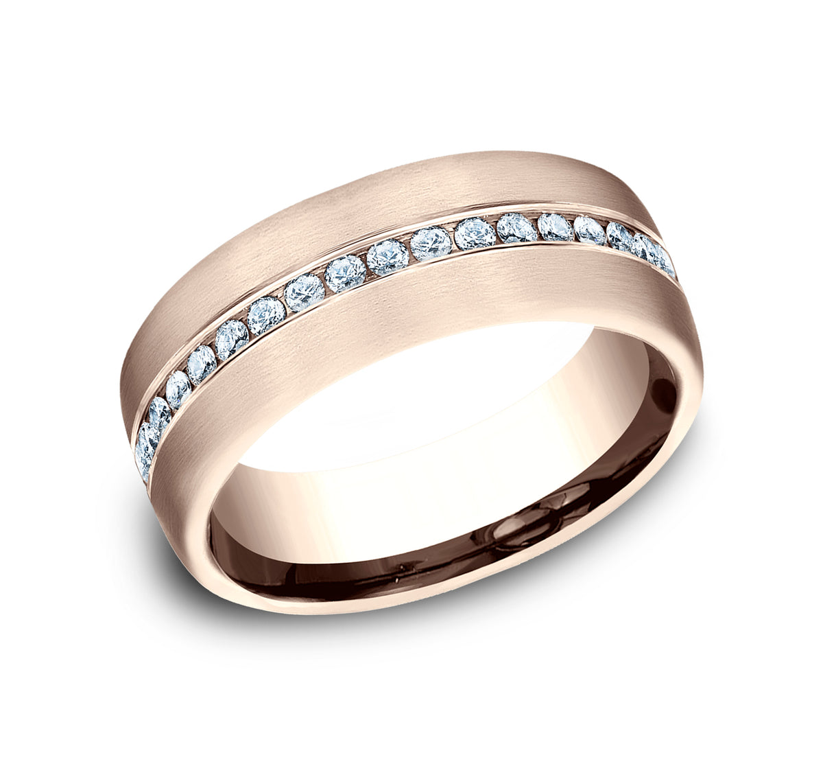 THE LINCOLN 6.5mm 14K Rose Benchmark men's wedding band