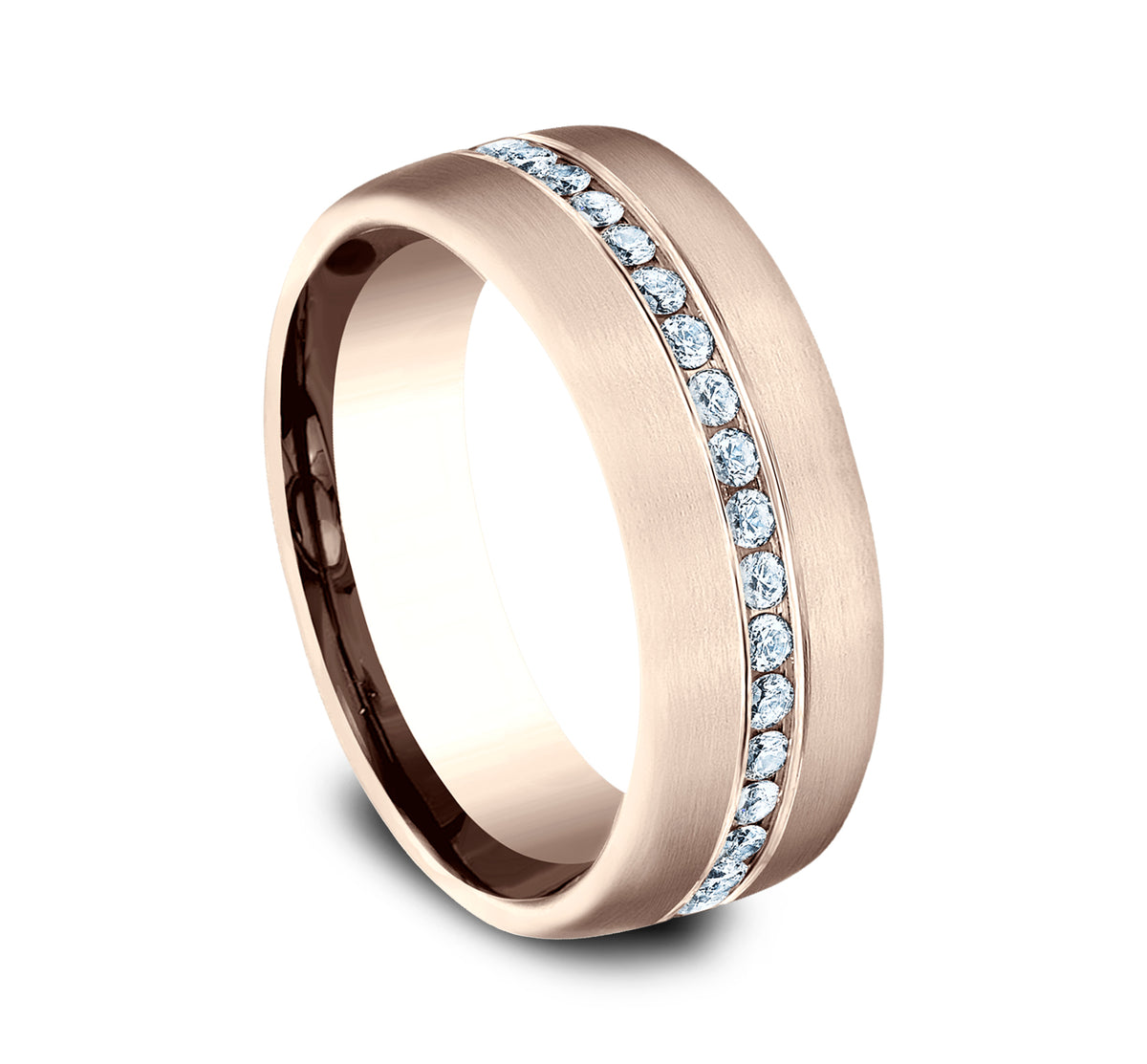 THE LINCOLN 6.5mm 14K Rose Benchmark men's wedding band