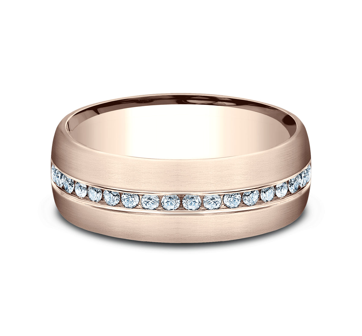 THE LINCOLN 6.5mm 14K Rose Benchmark men's wedding band