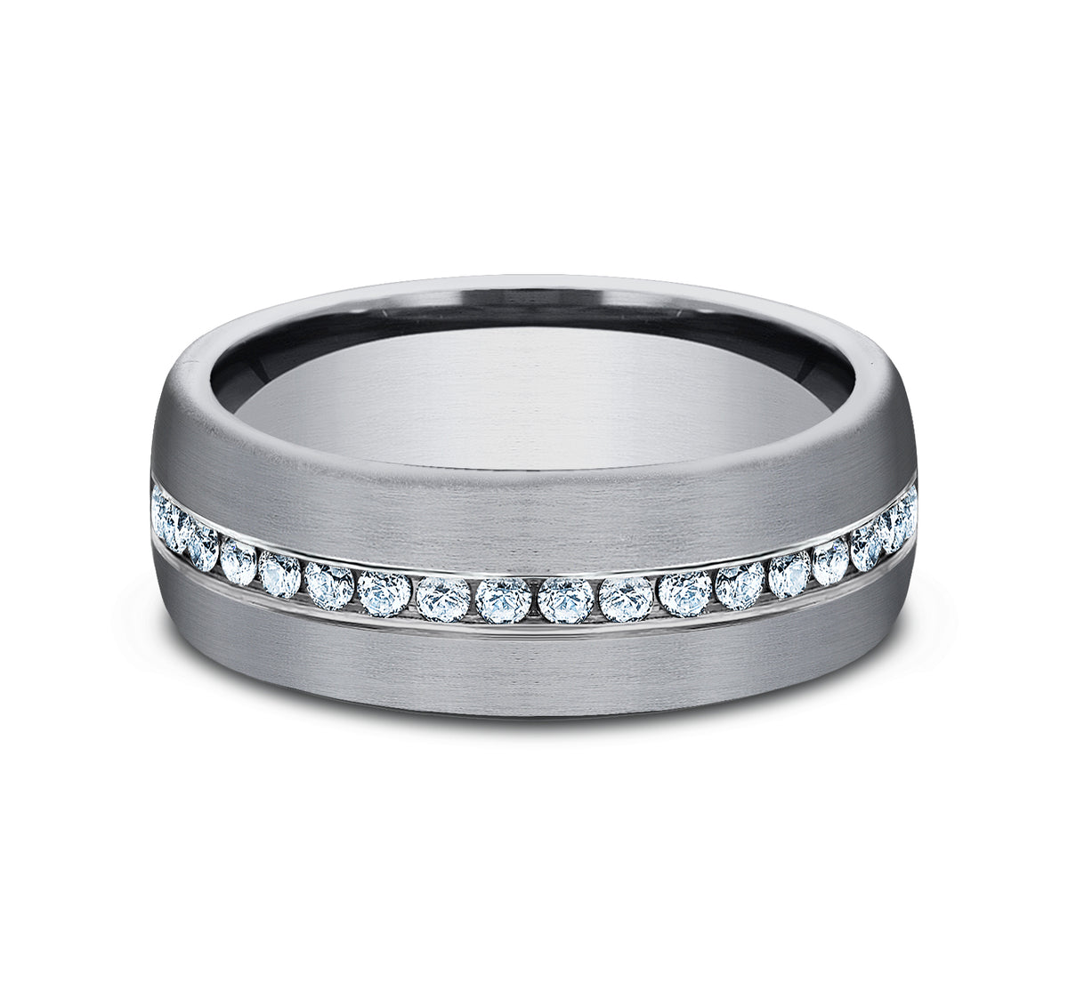 THE LINCOLN 7.5mm Tantalum Grey Benchmark men's wedding band